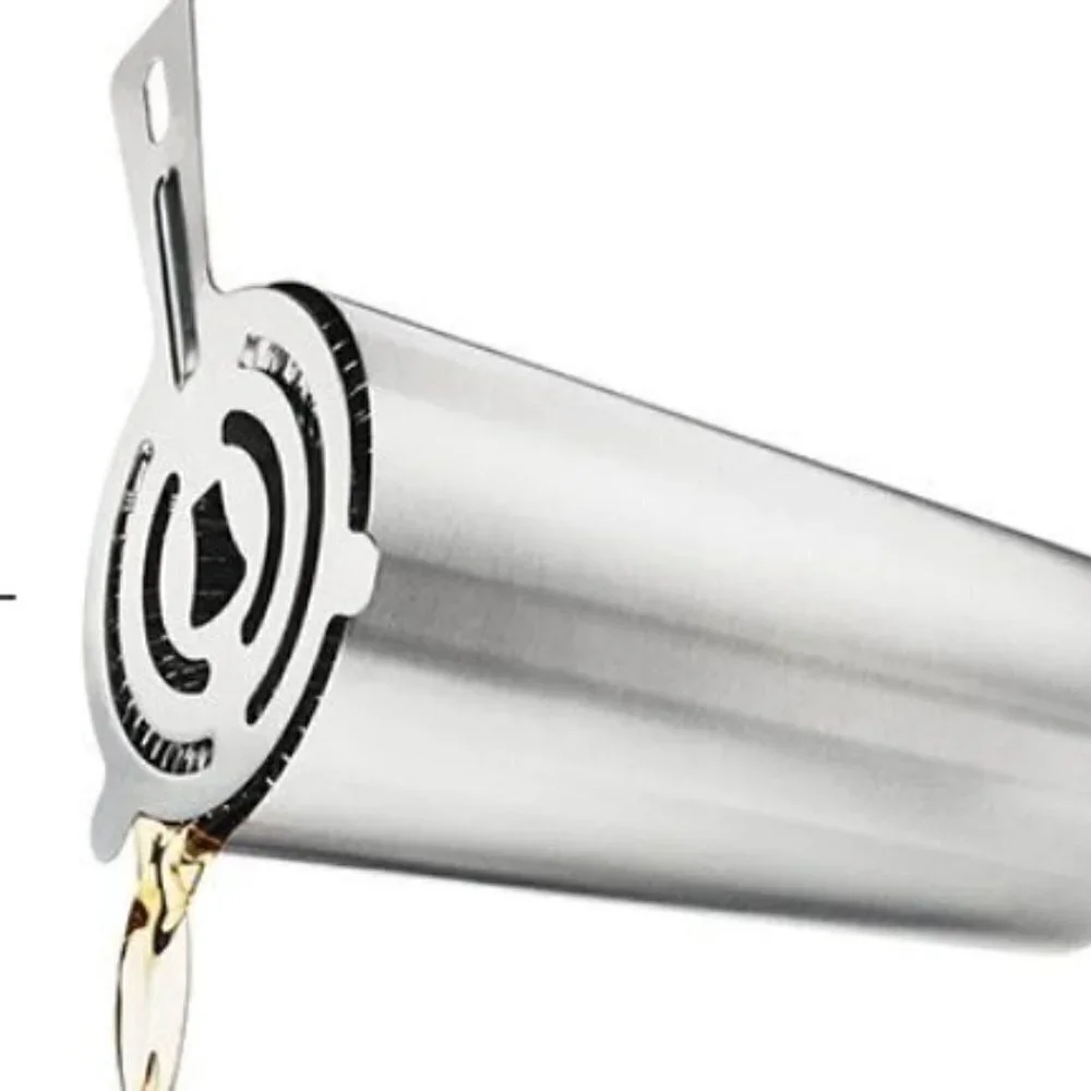 STAINLESS STEEL BAR STYLE COCKTAIL STRAINER NEW